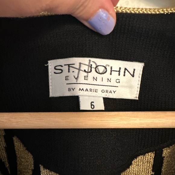 St John Evening by Marie Gray Bolero Jacket, Sequins, Tassels,  Paillettes - Picture 3 of 9